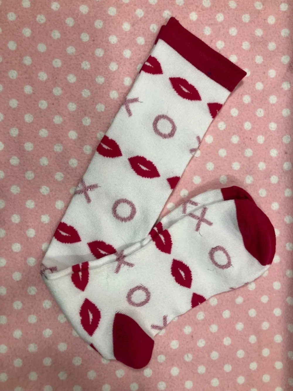 Hugs & Kisses Knee Socks M